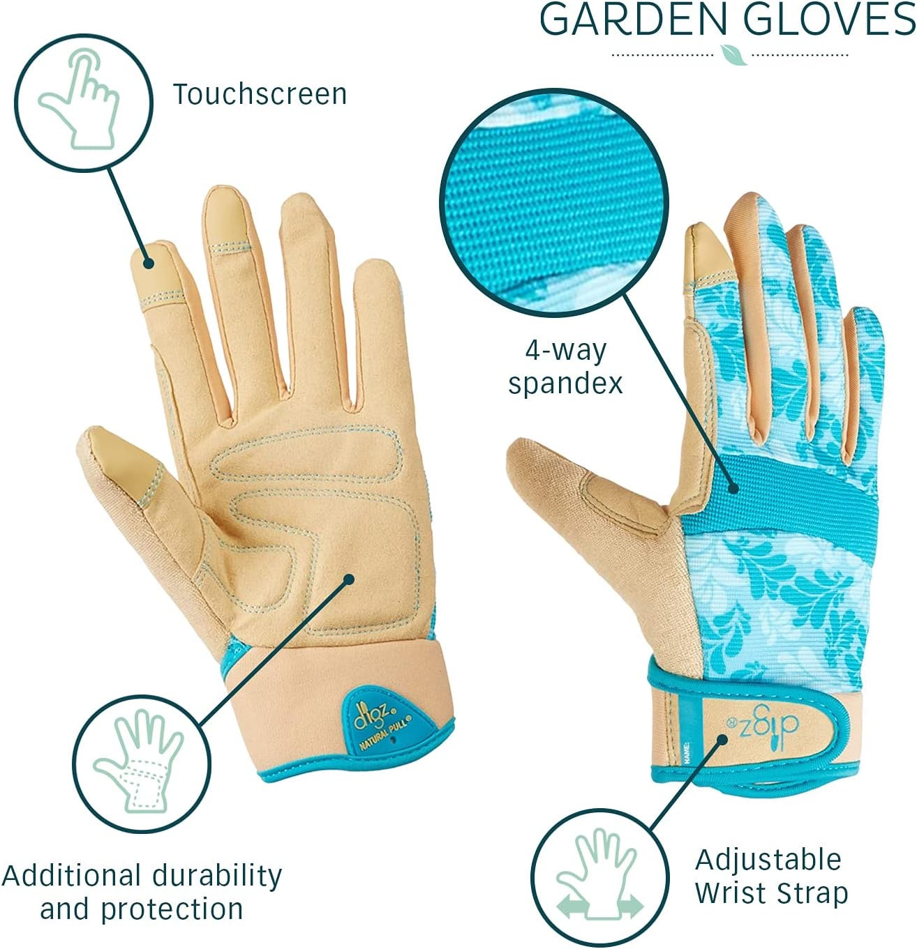 Touchscreen-Compatible Garden Gloves
