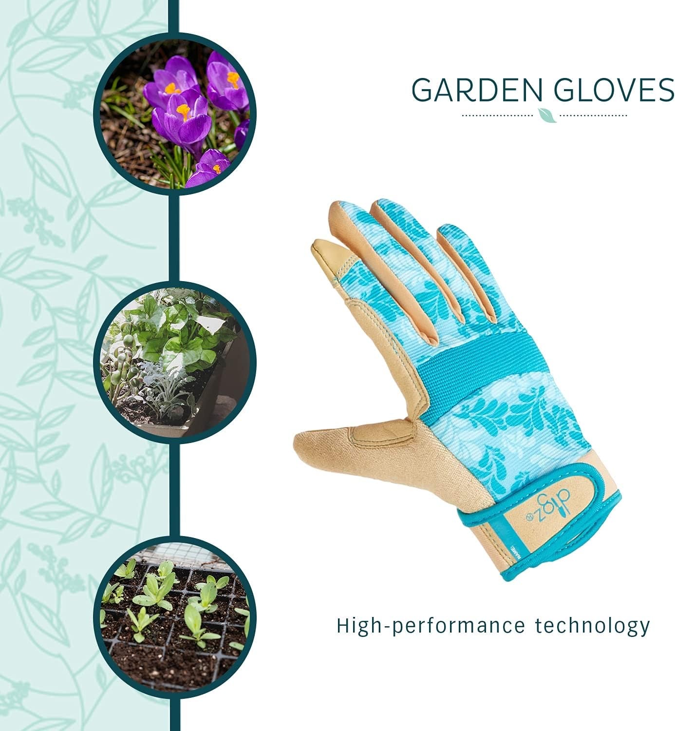 Touchscreen-Compatible Garden Gloves