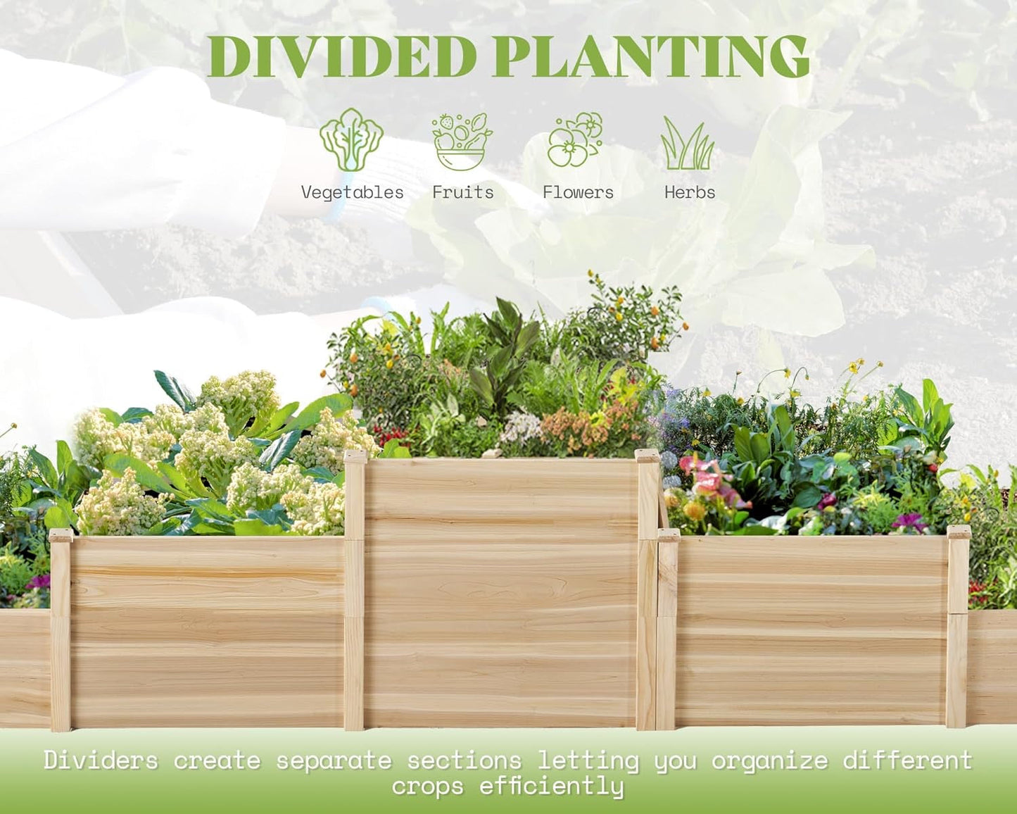 Raised Garden Bed Planter Box (3 x 3 ft)