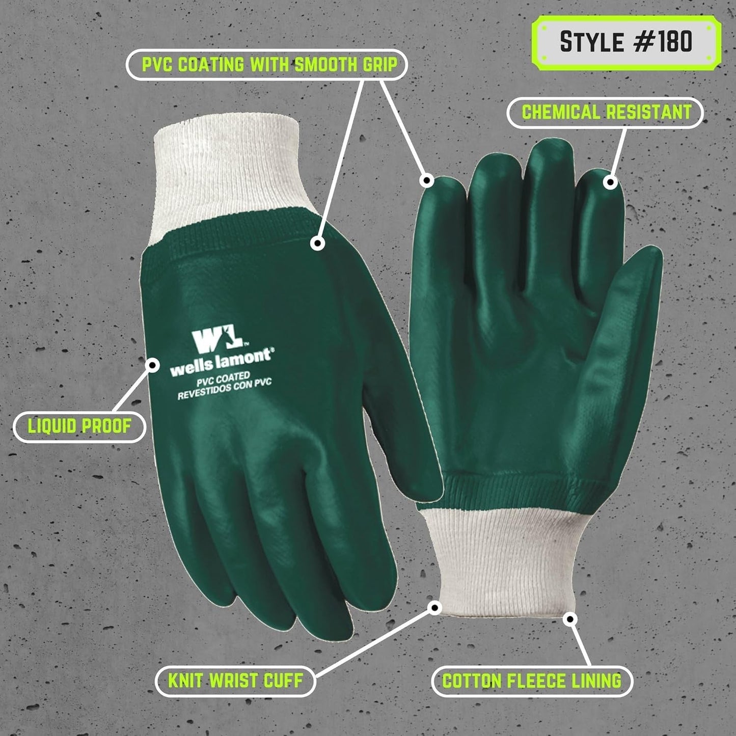 Waterproof PVC Garden Gloves